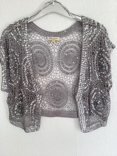 Monsoon silver sequin lace - monsoon.,