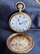 Antique Pocket Watch Gold Plated H. Samuel  “Everite” Swiss Full Hunter Working