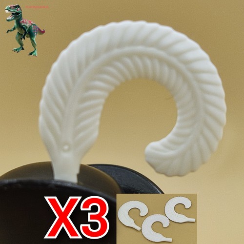 Playmobil white feather for - x3,