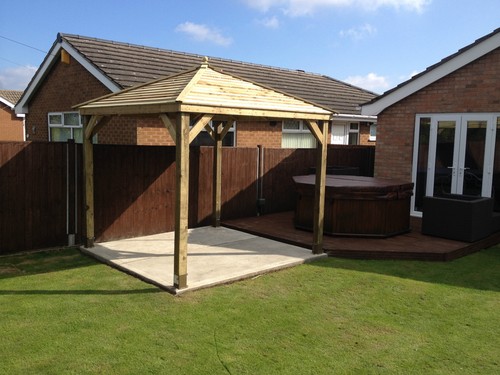 Wooden gazebo fully - 3.5m,