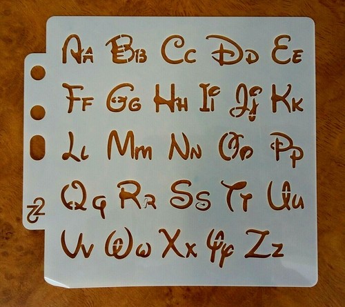 Alphabet letters stencil 130mm - alphabet,