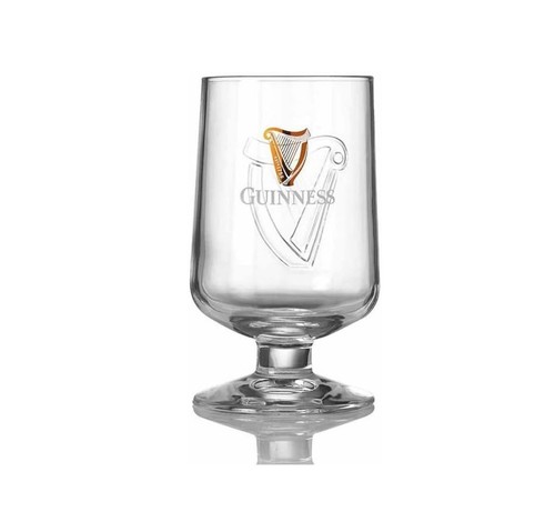 Guinness embossed stem glass - guinness,