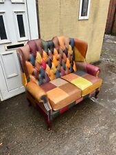 Harlequin leather chesterfield