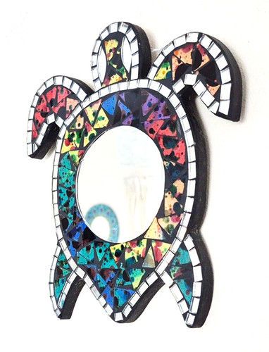 Mosaic turtle multicoloured - mosaic,