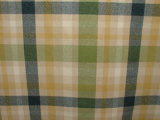 9.4 Metres Tobermory Ochre Wool Effect Thick Tartan Upholstery Curtain Fabric