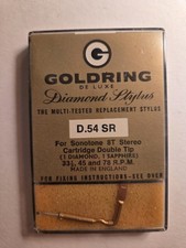 Vintage GOLDRING De Luxe D.54 SR Diamond Stylus/Replacement Needle – NOS in case