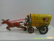 Vintage Alps Pioneer Wagon Tin