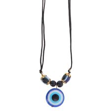 Evil Eye Pendant Necklace Lucky Protection Amulet Corded Nazar Kabbalah Turkish