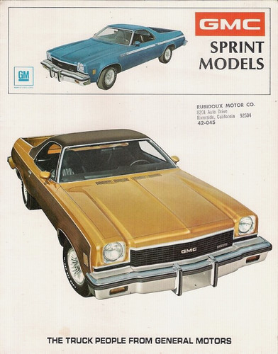 Gmc sprint pick - gmc, 1973