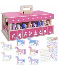 Unicorn Wooden Stable Playset
