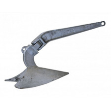 NEW 9 KG GALVANISED PLOUGH TYPE / CQR ANCHOR / BOAT