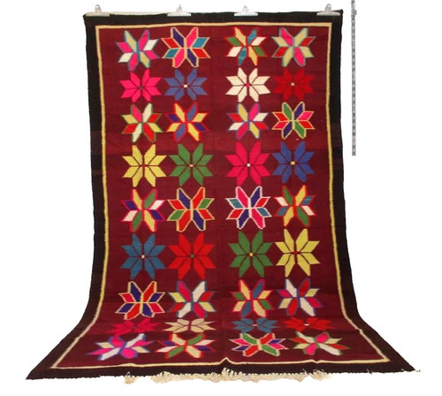 Vintage moroccan rug geometric - moroccan,