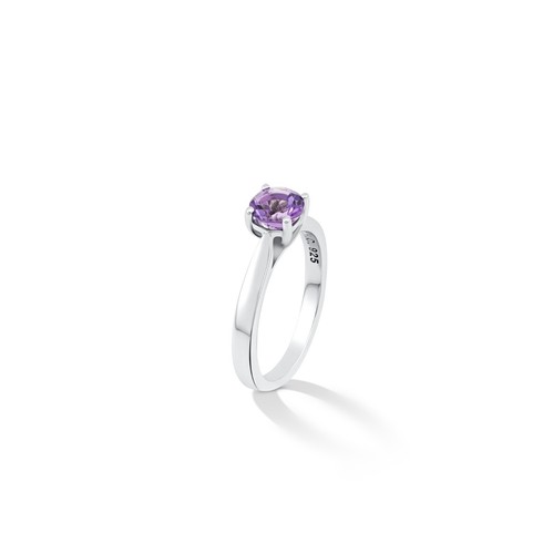 Natural amethyst solitaire - natural,