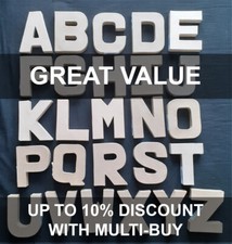 SMALL CARDBOARD PAPIER MACHE LETTERS 10CM 4 INCH Paper Craft Wedding Birthdays