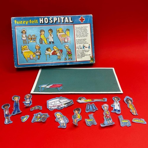 Vintage fuzzy felt hospital - fuzzy,
