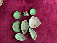 Collection Of 8 Carlton Ware Lettuce Leaf And Tomato Dishes