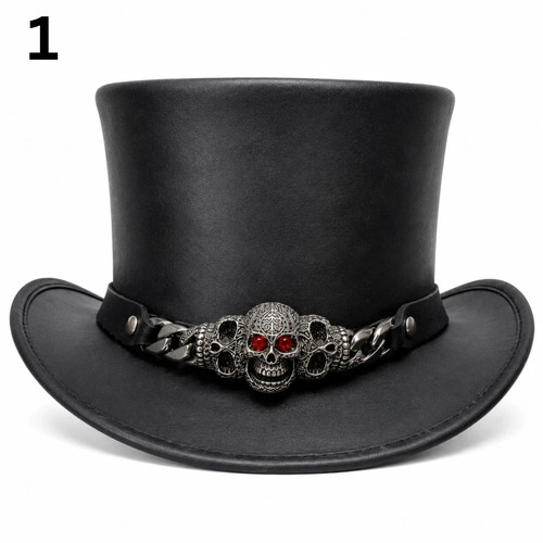 Handmade black genuine - black, leather