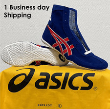 ASICS Wrestling Boxing Shoes 1083A001 EX-EO TWR900 Blue Red White