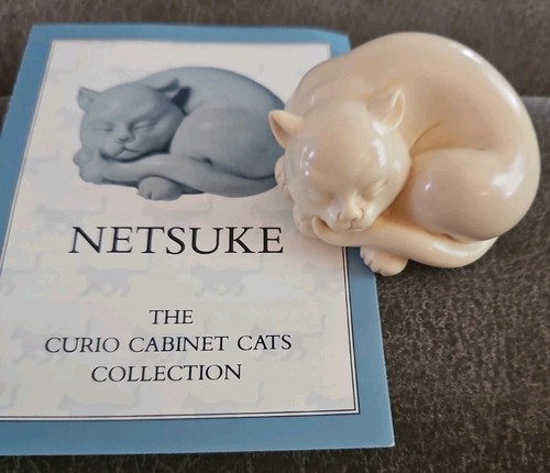 Vintage netsuke cat 1986 - vintage,