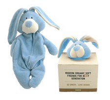 Organic Bunny Comforter with Dummy Holder - suitable from newborn - great gift !