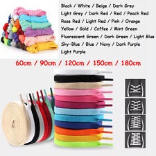 24 Colours Flat Shoelaces Trainer Sneaker Canvas Shoe Laces 60/90/120/150/180cm