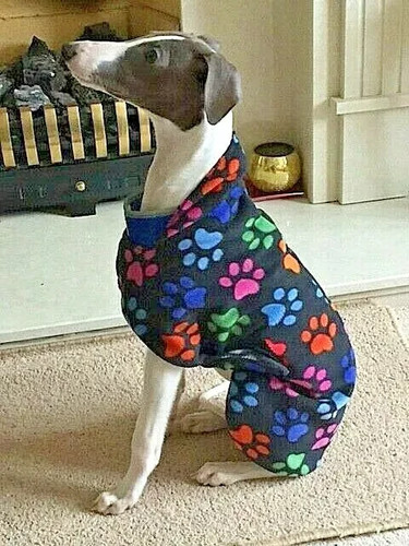 Whippet lurcher fleece coat - /,