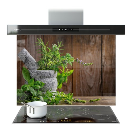 Kitchen glass splashback - kitchen,