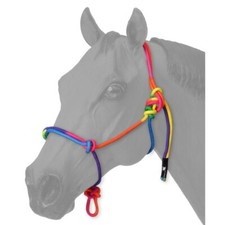 Miniature Horse Rainbow Rope Halter - Mini Sizes Small, Medium or Large