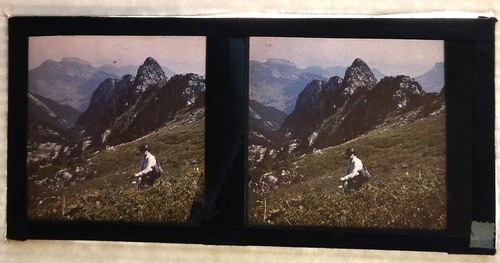 Autochrome mountain stereo - autochrome,