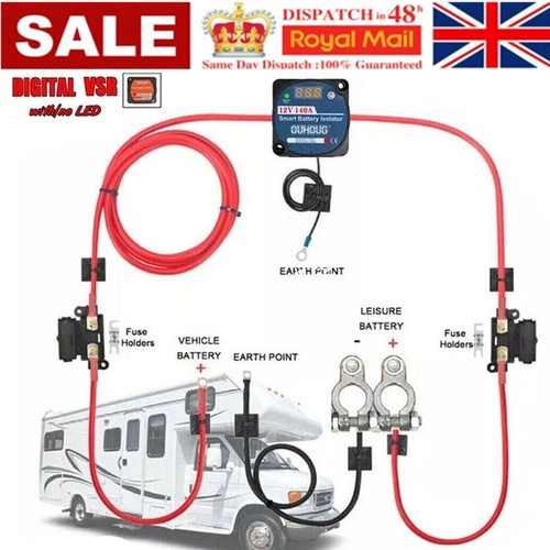 Split charge relay kit starter - charge,