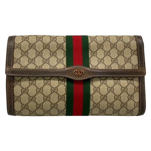 Gucci sherry web clutch bag - web,
