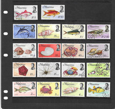 MAURITIUS  1969-73 SET OF 18