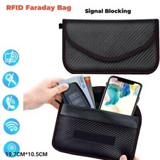 For Faraday Bag RFID Signal Blocking Shielding Pouch Cell Phone Wallet Blocker