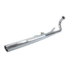 Exhaust System Muffler Silencer Chrome 32mm for Yamaha FS1 Moped