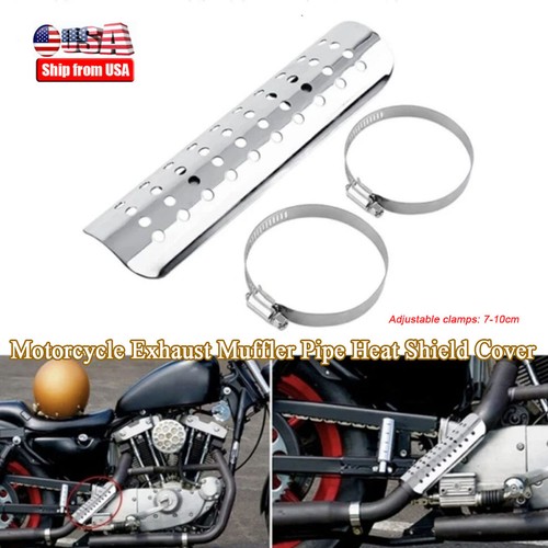 Silver exhaust muffler pipe - silver,