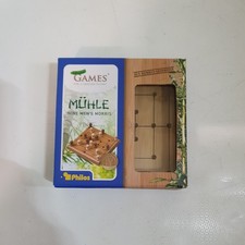 Mühle mini "9 Man's Morris"  game board complete with instructions 