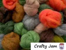 Needle Felting Corriedale Sliver Wool Batt Ideal for 3D, Choose Colour