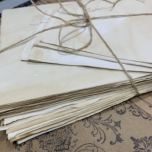Coffee tea dyed vintage papers - vintage,