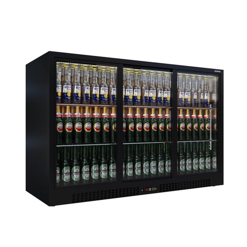 Triple sliding door back bar - door,