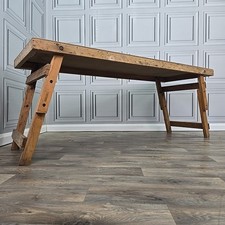 Vintage Folding Trestle Table