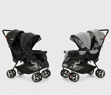 Double seat baby stroller - double,