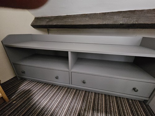 Ikea hauga grey unit - ikea, tv