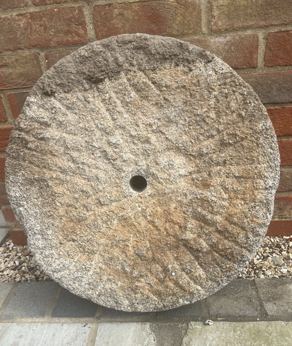 Round grey grindstone - round,