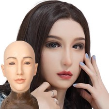 Realistic Silicone Female Face