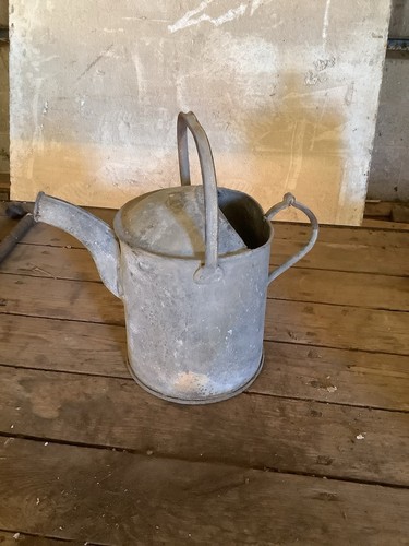 Vintage galvanised gallon - vintage,