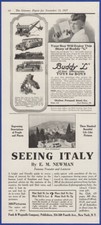 Vintage 1927 BUDDY "L" All Steel Toys Bus Train Fire Engine 1/4 page Print Ad