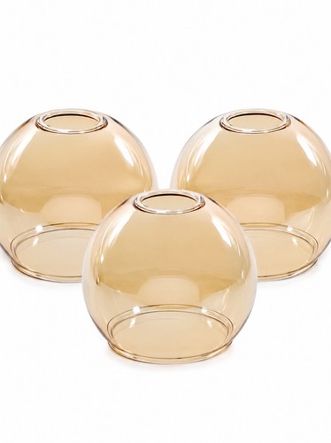 Small globe amber glass - small,
