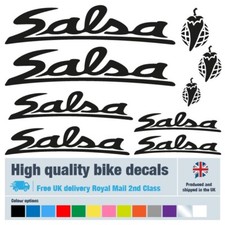 Salsa bike labels / decals / stickers, 5+ years external quality (24 pack)
