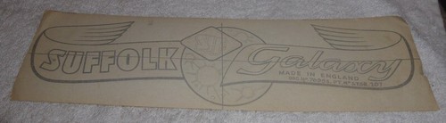 Vintage lawn mower decals