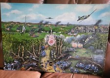 World War 2 Vetrans Art Arthur Feiff "Ww2 a Battle remembered " France 